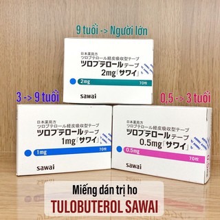 Miếng dán trị ho sawai tulobuterol nhật bản - combo 7 gói