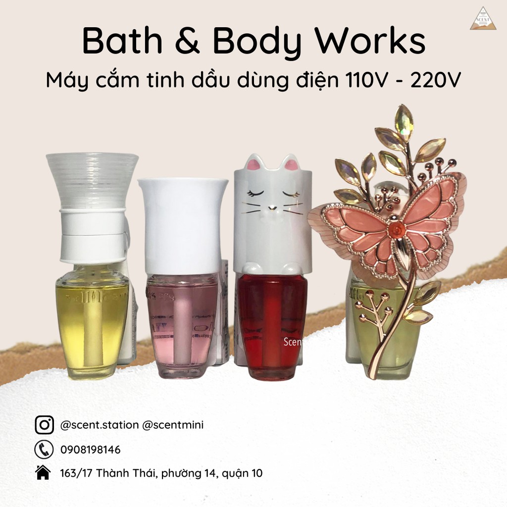 [Điện 110V] Máy cắm khuếch tán tinh dầu Bath &amp; Body Works