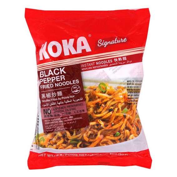 Mì Xào Khô Koka Tiêu Đen 85G