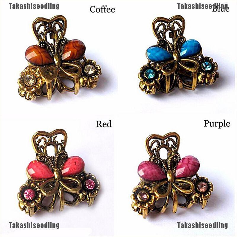 Kẹp Tóc Hình Bướm Phong Cách retro Xinh Xắn Cho Nữ