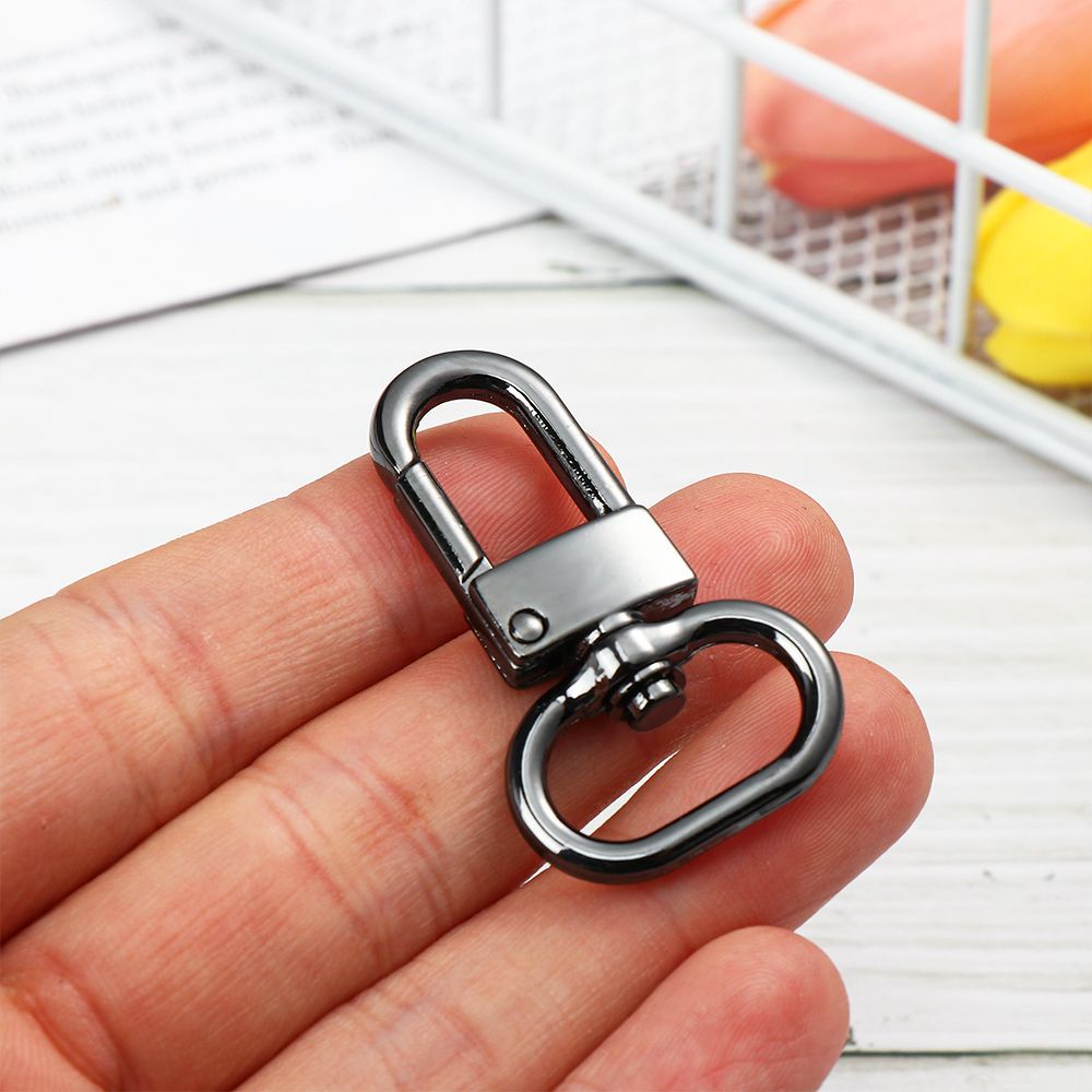Set 5 móc khóa càng cua bằng kim loại nhiều màu sắc dùng làm đồ trang sức DIY