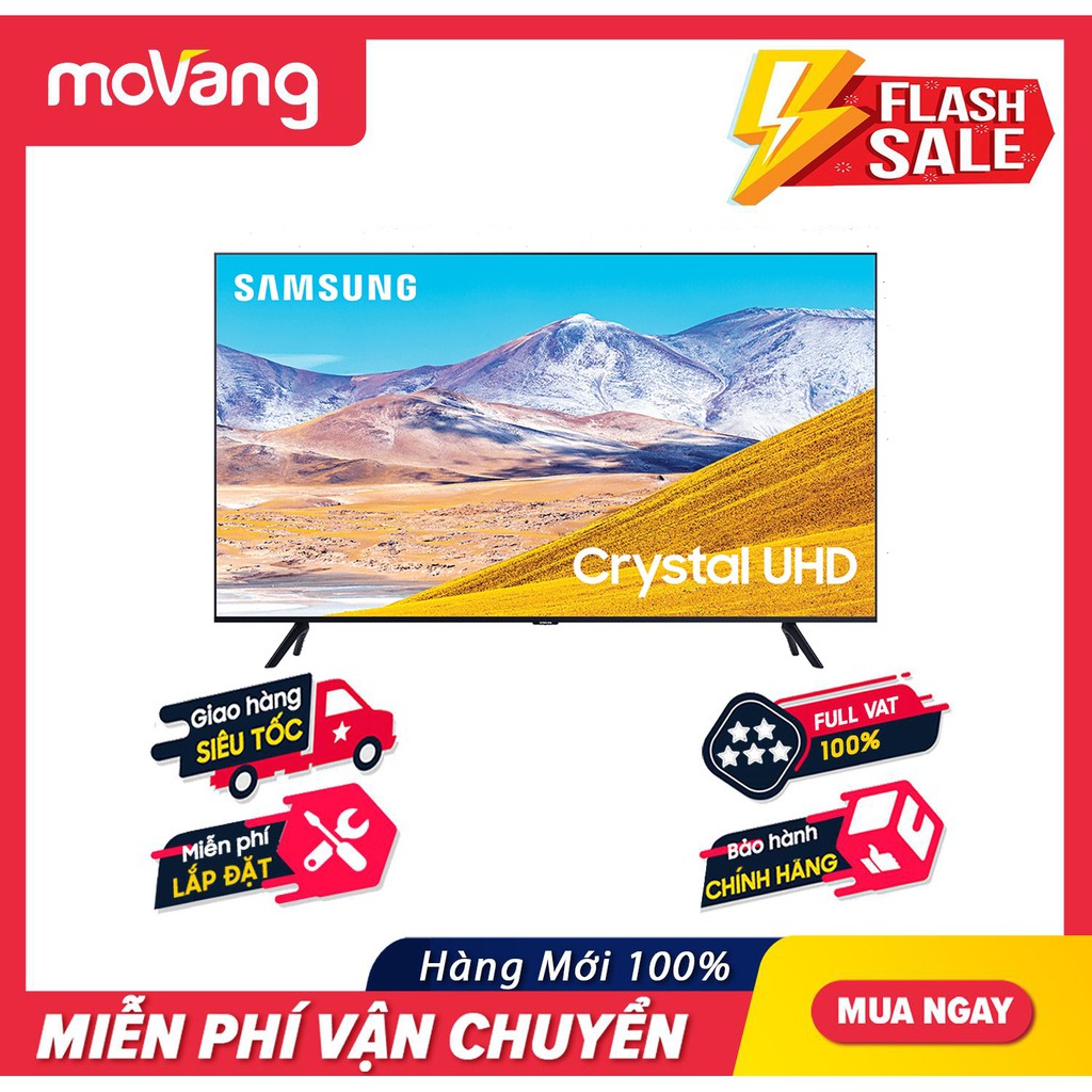 Smart Tivi 4K Samsung 65 inch 65TU8000 Crystal UHD (2020) - Công nghệ màu sắc:Công nghệ Crystal Display