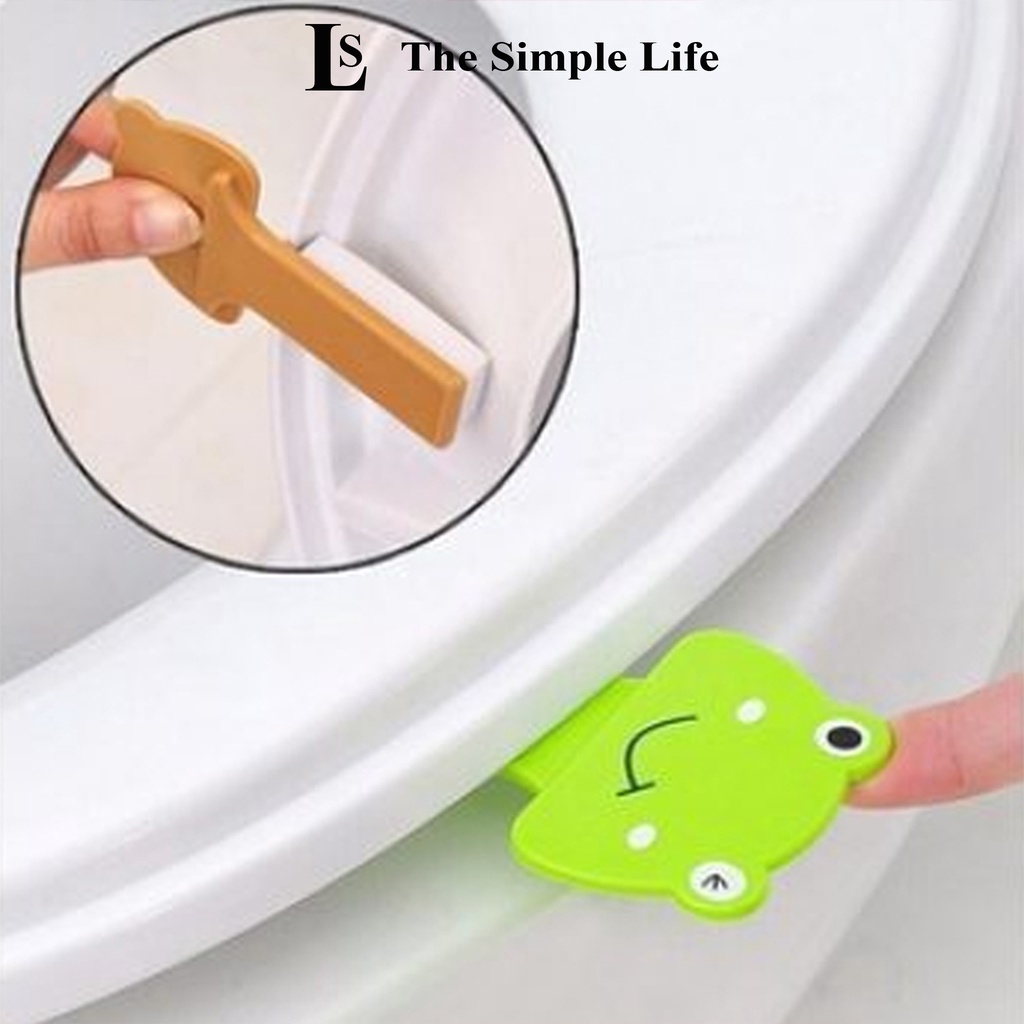 Miếng dán lật nắp bồn cầu, miếng nhựa nâng nhấc gạt nắp toilet vệ sinh sạch sẽ, họa tiết hình thú dễ thương [CHÍNH HÃNG]