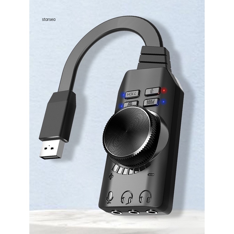 Thẻ Âm Thanh 7.1 Usb2.0 Chống Mài Mòn