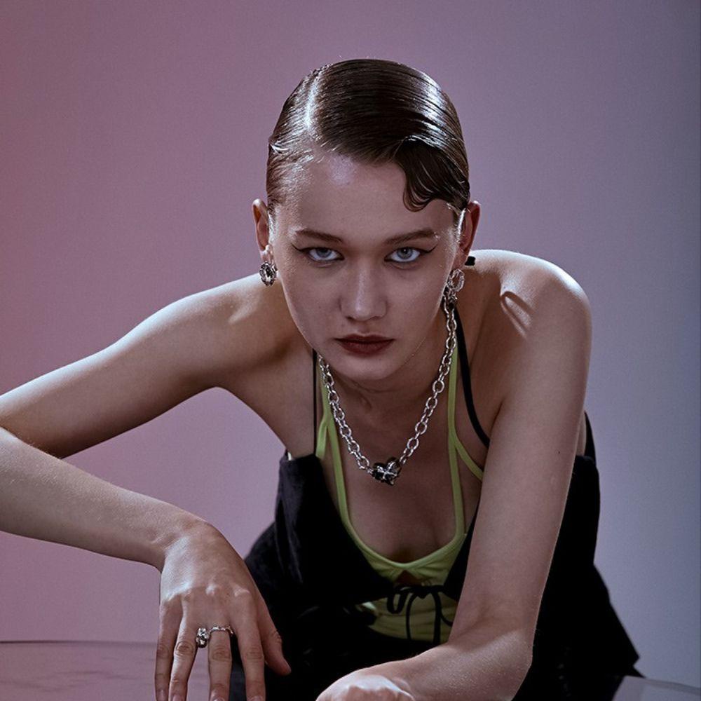 Vòng Cổ Choker Mặt Trái Tim Phong Cách Gothic Thời Trang Cho Nữ