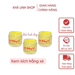 01 hộp kem kích trắng x6 màu vàng 30g