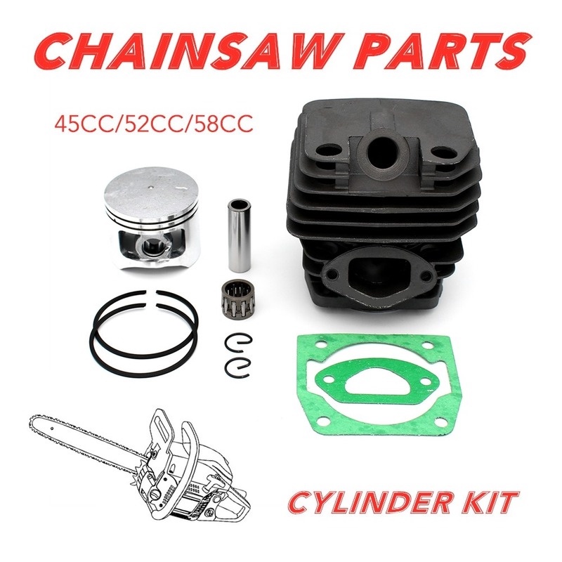 Xi Lanh Pít Tông Thay Thế 43mm 45mm 45.2mm Cho Máy Cưa 45cc 52cc 58cc