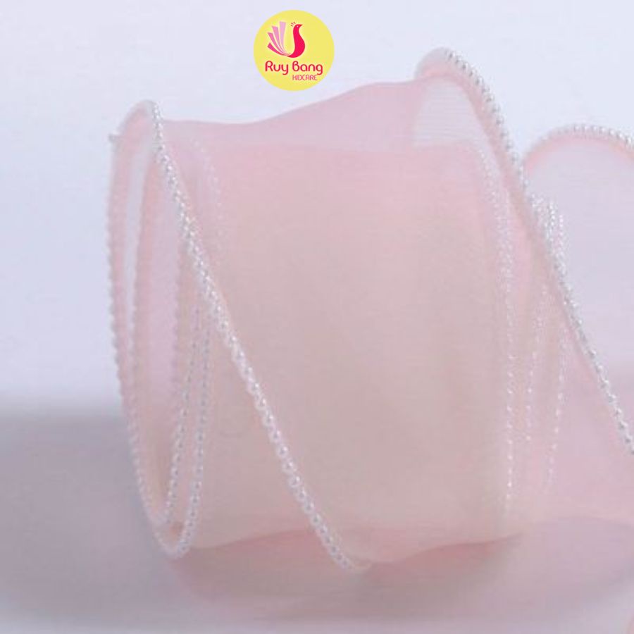 Ruy băng voan viền trai cao cấp size 6cm RB2221