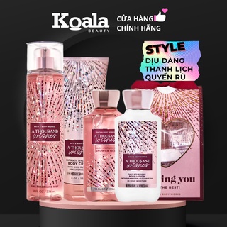 A thousand wishes | xịt thơm tắm lotion toàn thân bath & body works a thousand wishes fine fragrance mist