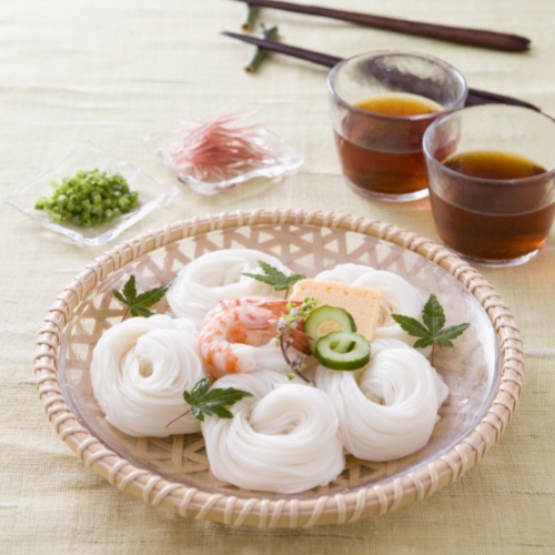 Mì Somen Nhật Bản dai mịn, nhỏ mảnh 200G | Dùng mì nóng, lạnh