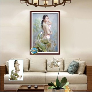 Tranh đính đá Cô Gái nghệ thuật Y8140
