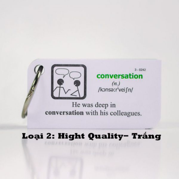Flashcard Tiếng Anh 3000 từ vựng A  – 3 loại giấy