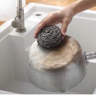 Cọ xoong nồi bằng thép không rỉ, bùi nhùi đánh xoong siêu bền vệ sinh sạch sẽ 88137