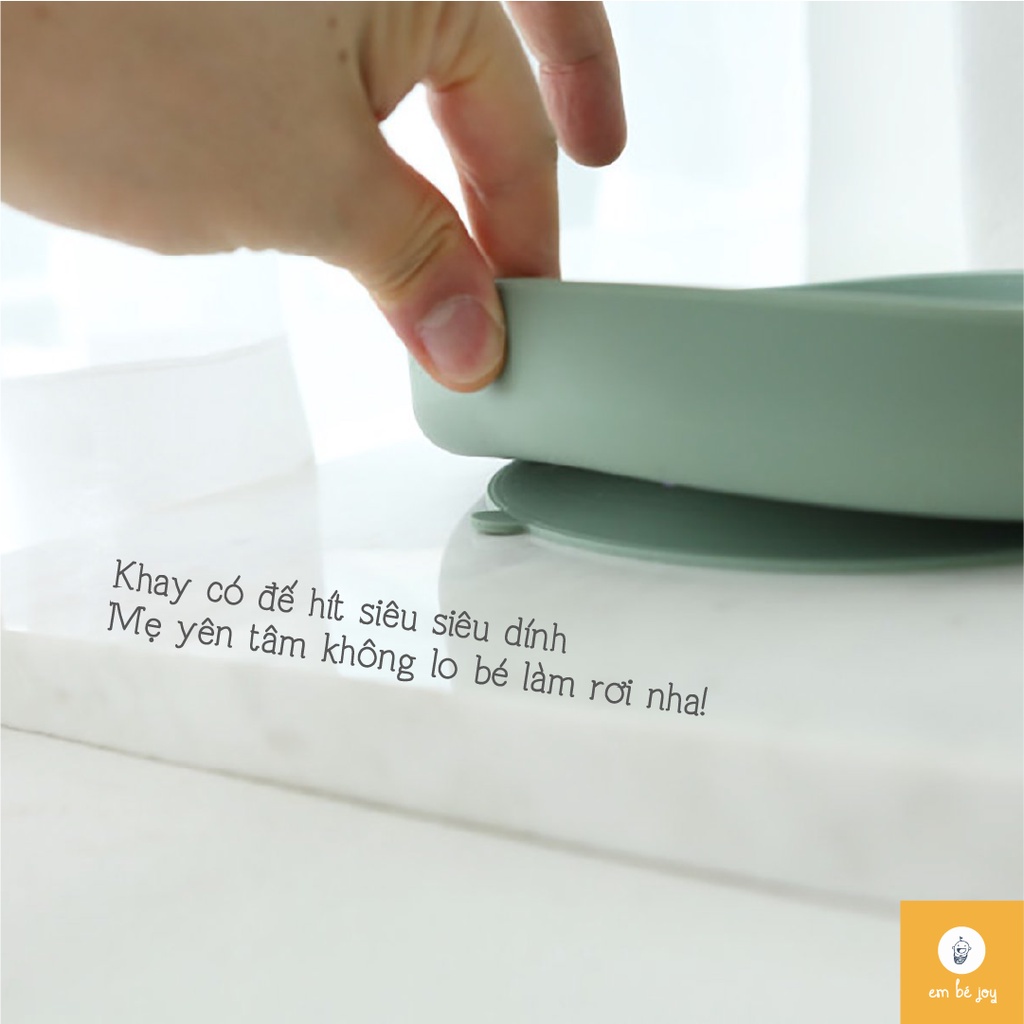 🇰🇷🇰🇷 KHAY ĂN DẶM SILICON BLUEMAMA NHẬP KHẨU HÀN QUỐC