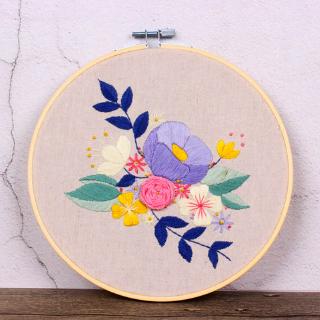 Hand embroidery DIY embroidery kit flowers and plants