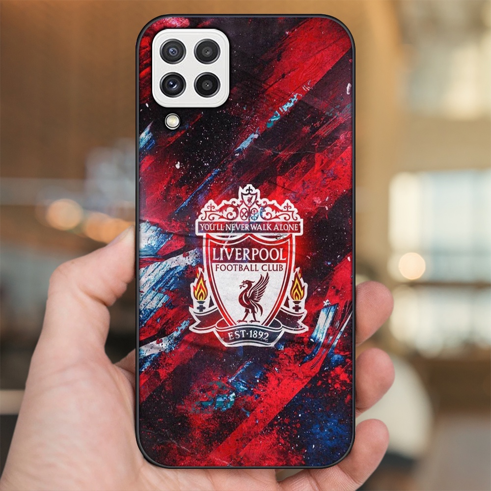Ốp lưng Samsung A22 4G, A22 5G viền đen in hình Liverpool FC