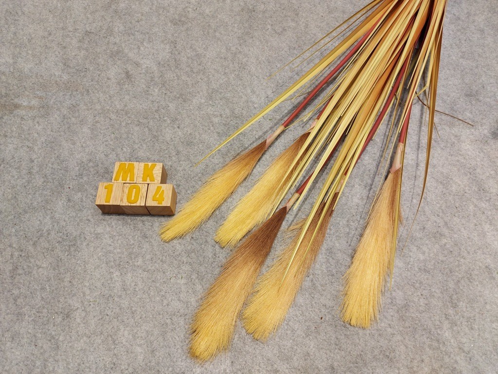 Hoa Vải Hoàn Mỹ 2 - Hoa Giả Bụi Hoa Lau Khô 5 Bông (MK104)