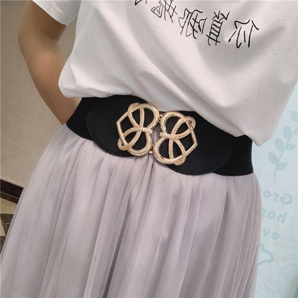 TWINKLE Thắt Lưng Khóa Kim Loại Phong Cách Vintage Thời Trang Cho Nữ