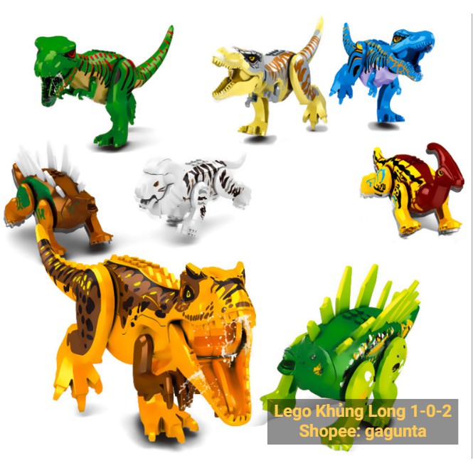 Lego Khủng Long T-rex Indominus 2020 Nhiều Chủng Loài Hãng Lele