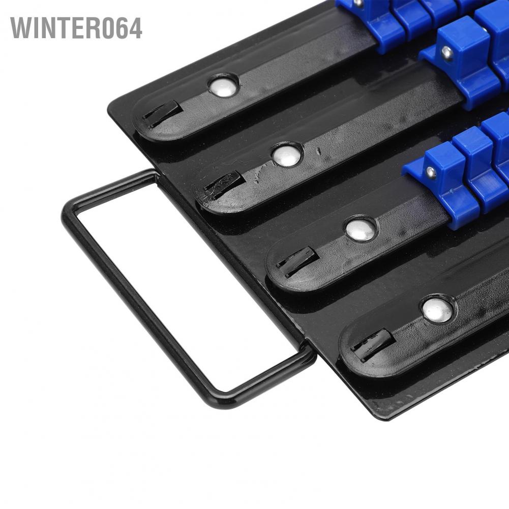 80pcs Socket Organizer Tray Multipurpose ABS 1/4in 3/8in 1/2in Auto Repairing Tools Winter064