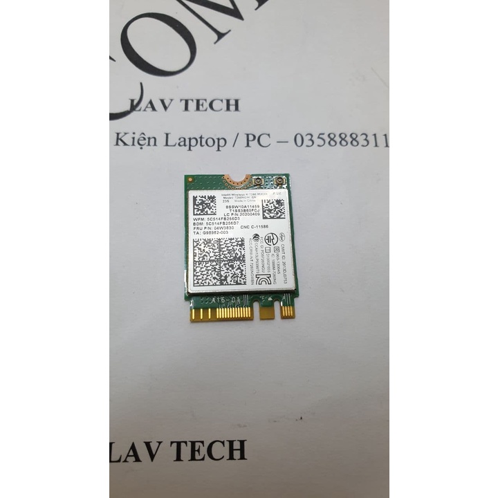 Card Wifi 7265 NGW BN ( Đẹp) | Wifi BN 7265