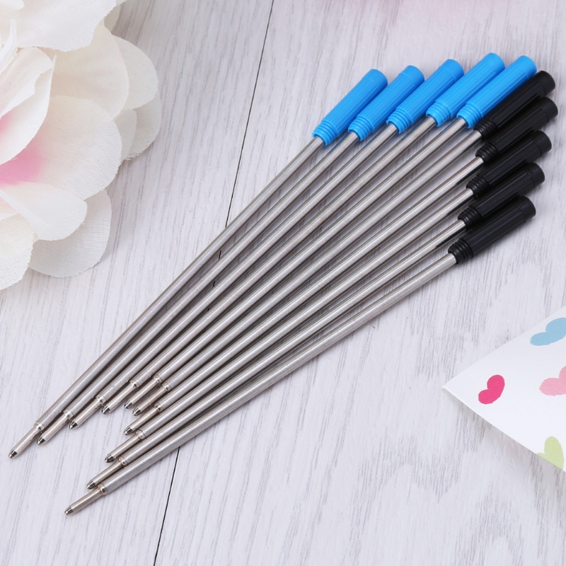 10 Ruột Bút Bi Thay Thế Màu Đen Và Xanh Dương