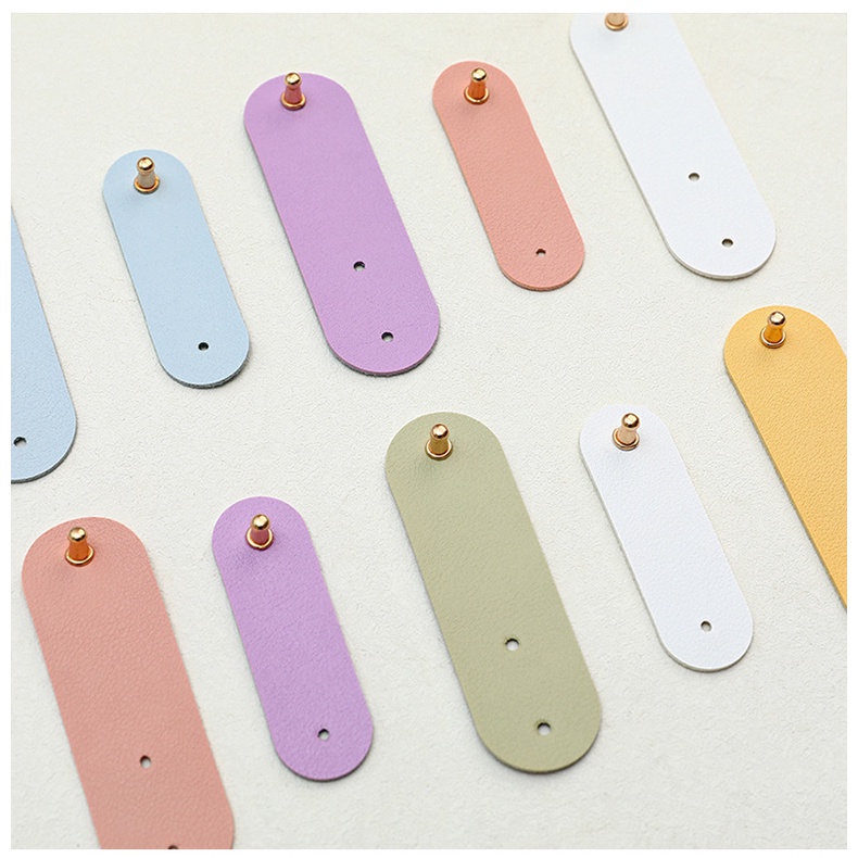 Dây quấn thu gọn cáp sạc tai nghe bằng da đa năng