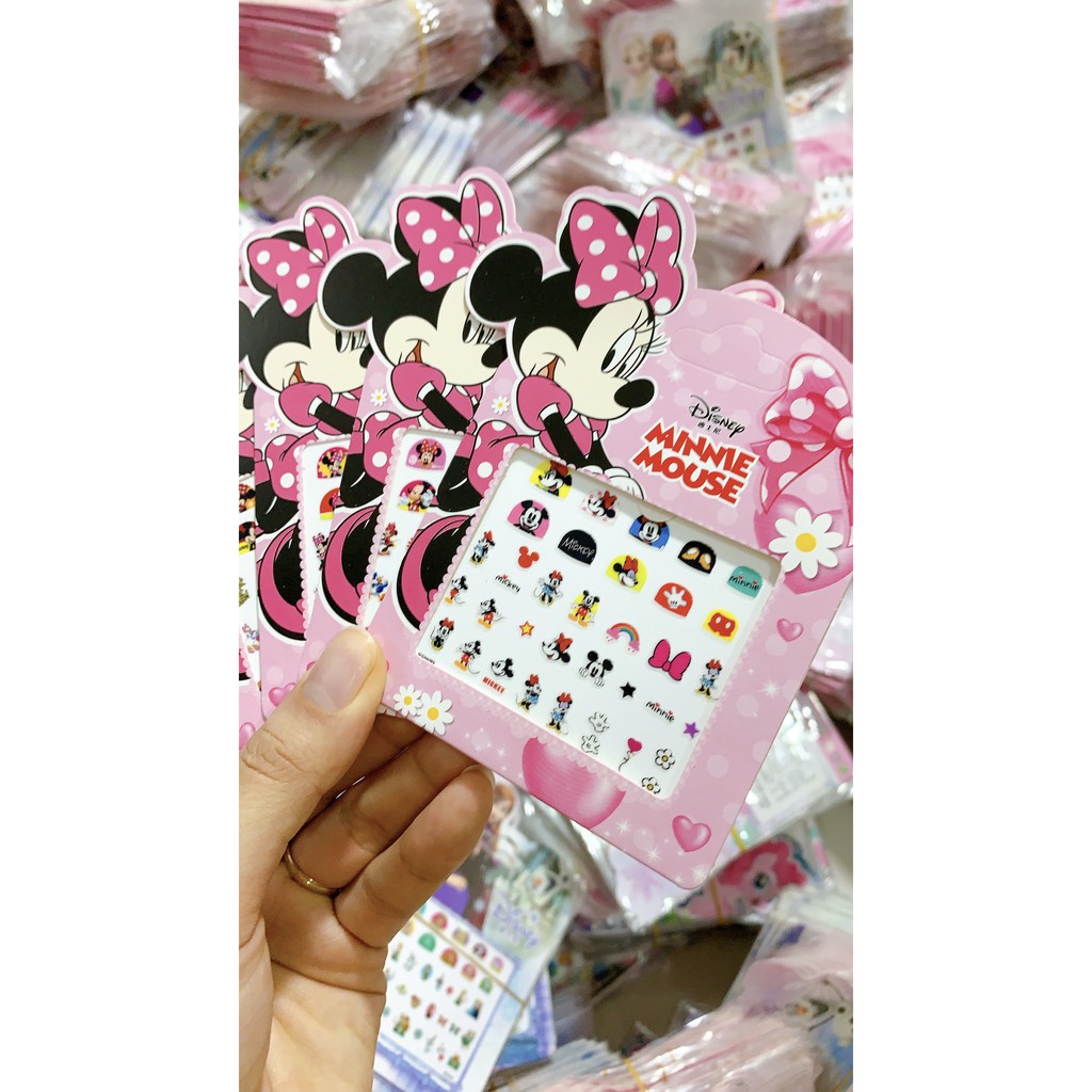 COMBO 15 TẤM  DÁN MÓNG TAY DISNEY CHO BÉ