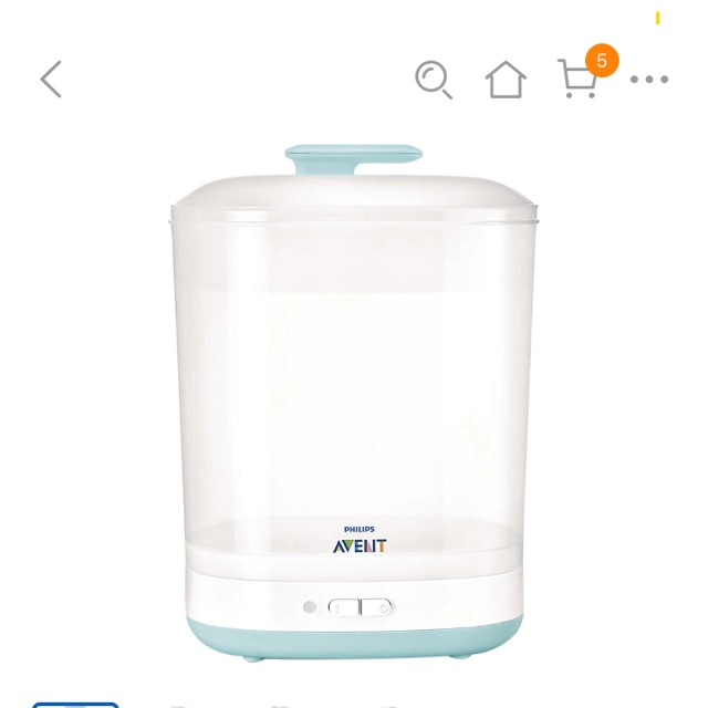 Máy tiệt trùng bình sữa 2 trong 1 Philips Avent SCF922/03