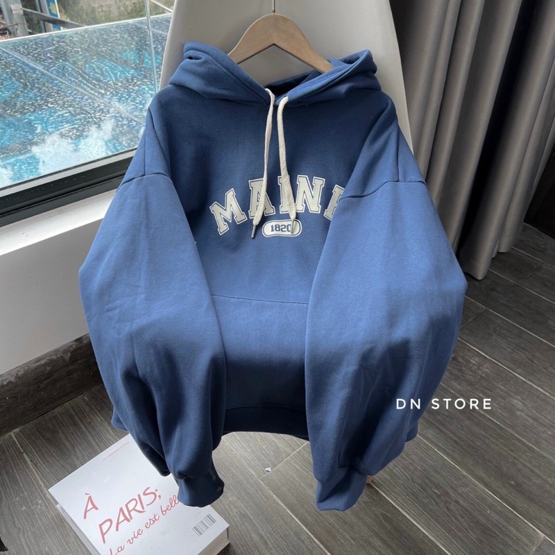 [ Rẻ vô địch ] Áo hoodie form rộng muc hai lớp - MAINE