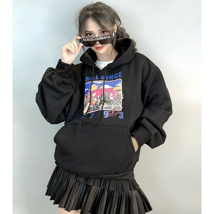 ÁO HOODIE - ÁO KHOÁC NỈ NGOẠI Form Dơi Tay Phồng Chill Since 1993 (HD2500 - Kèm Ảnh Thật) | BigBuy360 - bigbuy360.vn