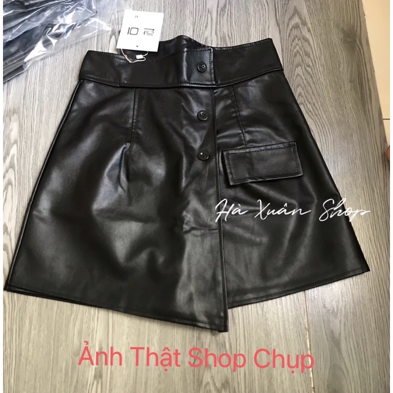 Quần Da Giả Váy Vạt Chéo 3 Cúc ❤️GIẢM 30%❤️Quần Giả Váy Da | BigBuy360 - bigbuy360.vn