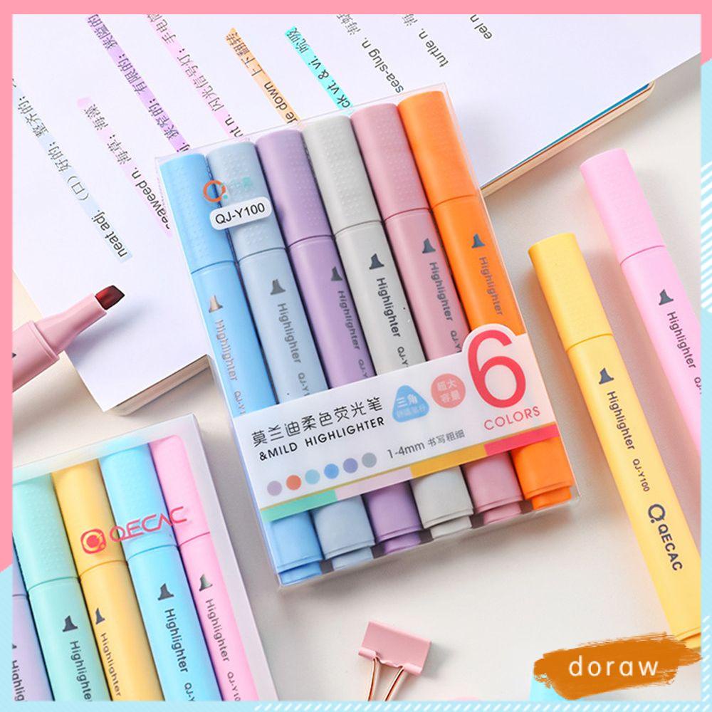 Doraw Bút Đánh Dấu Cầm Tay Đầu Xiên Hình Tam Giác Graffiti