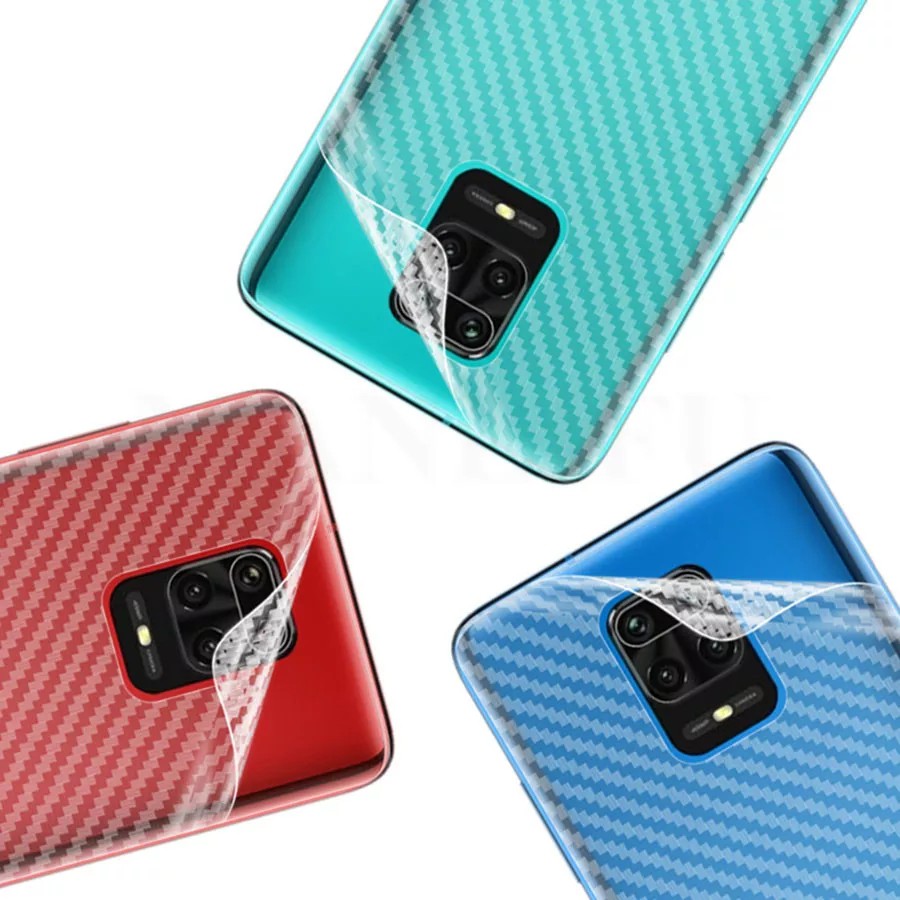 Dán lưng Carbon Redmi Note 9s / Note 9 Pro / Note 9 / Redmi 10 X 4G / Mi 10T Lite / Note 9 PRO 5G chống vân tay cacbon
