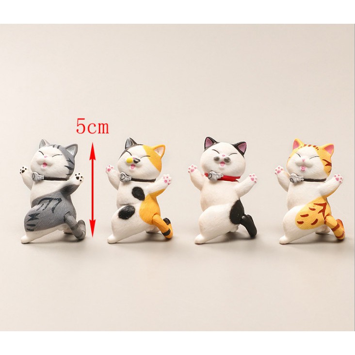 Tượng mèo thộn dancing cat để bàn