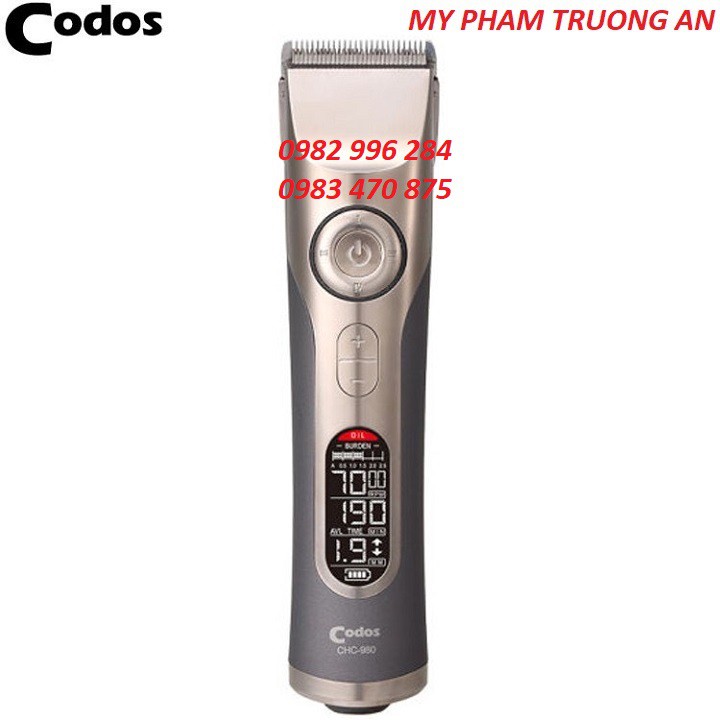 Tông đơ cắt tóc chuyên nghiệp Codos CHC 980 chính hãng cao cấp