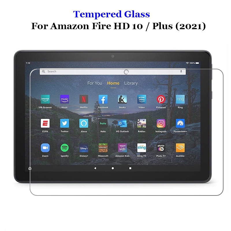 Kính cường lực 9H 2.5D chống nổ cho Amazon Fire HD 10 / Plus (2021)