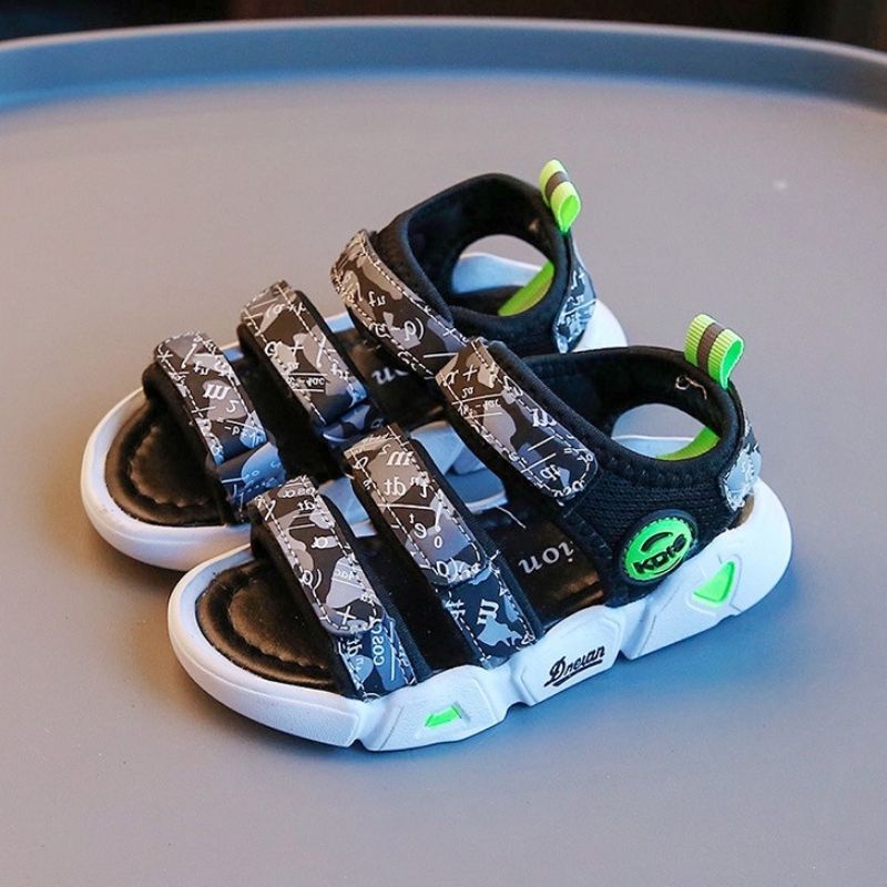 Dép sandal thể thao cho bé trai 2-7 tuổi siêu nhẹ quai ngang đế êm chống trượt thời trang