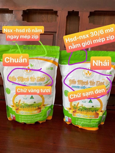 Yến Mạch Úc Tươi Túi 1kg, Chính hãng Y Tế Đức Toàn