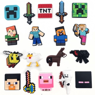 Phụ Kiện Trang Trí Giày Phong Cách Minecraft Độc Đáo