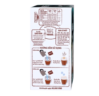 Cà phê hòa tan NESCAFÉ Cappuccino Vị Dừa (1 gói x 20g)