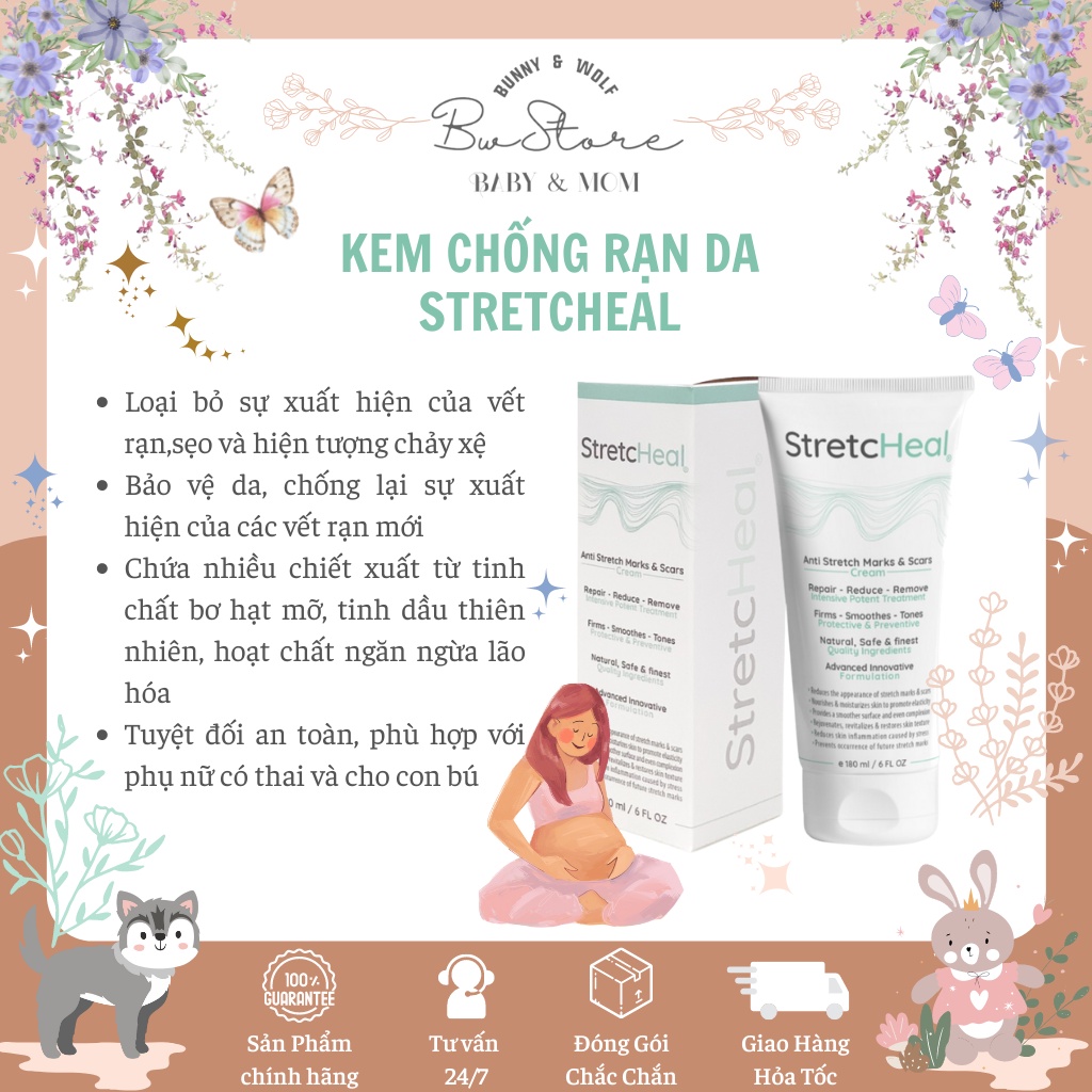 Kem Chống Rạn Da StretcHeal - Tuýp 180ml