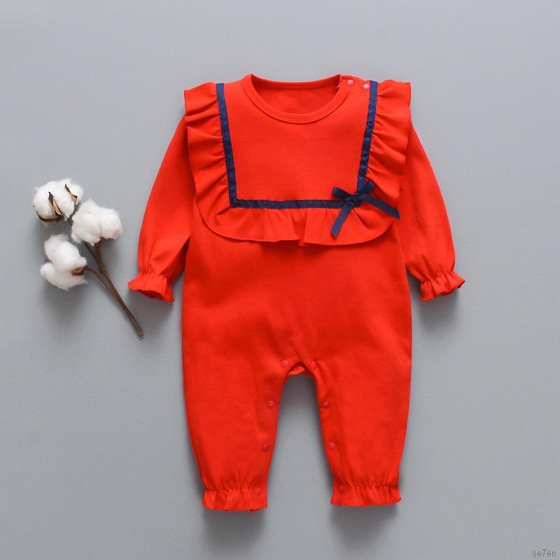 Jumpsuit Tay Dài In Hoạ Tiết Cho Bé 0-24 Tháng Tuổi