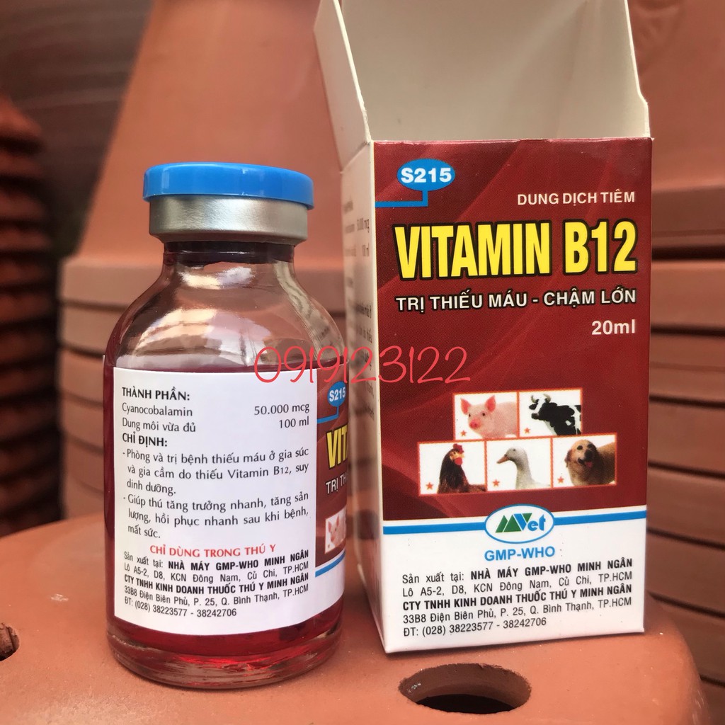 VITAMIN B12 GIẢI ĐỘC ,SỐC PHÂN THUỐC CÂY TRỒNG,PHONG LAN 20ml