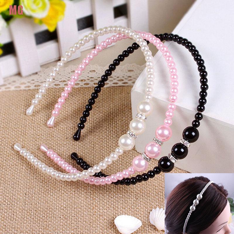 Băng Đô Đính Ngọc Trai Xinh Xắn Dành Cho Bé Gái