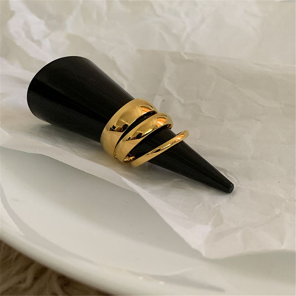 Nhẫn kim loại phong cách Hàn Quốc đơn giản chất lượng cao