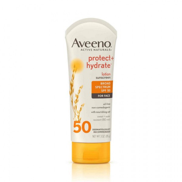 Kem chống nắng Aveeno Protect + Hydrate SPF50 Lotion cho vùng mặt, 85g
