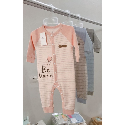 Body cho bé sơ sinh MOON Be Magic Body nỉ bé mặc đông ấm size 0-6 tháng