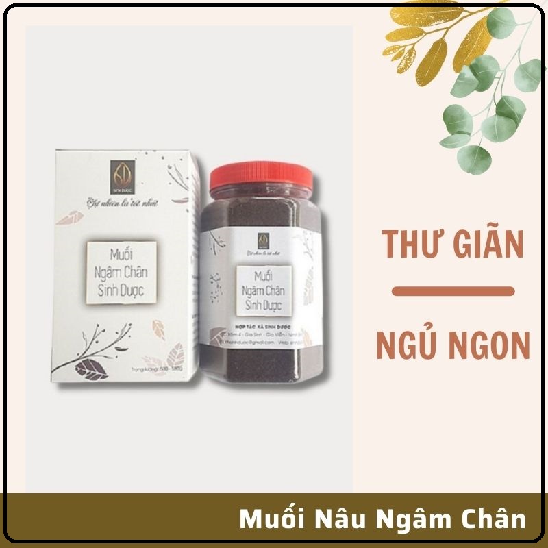 Muối Ngâm Chân Thảo Dược  Organic100% Thiên Nhiên Muối  Thảo Dược Ngâm Chân 550g Hàng Chính Hãng Sinh Dược