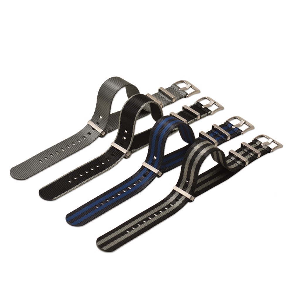 Dây Đeo Đồng Hồ Thể Thao Bằng Vải Bố Nilon 18mm 20mm 22mm Dành Cho Omega Seiko